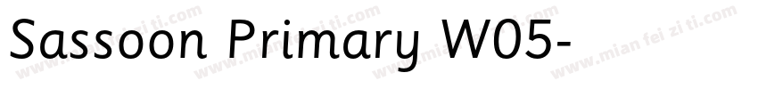 Sassoon Primary W05字体转换